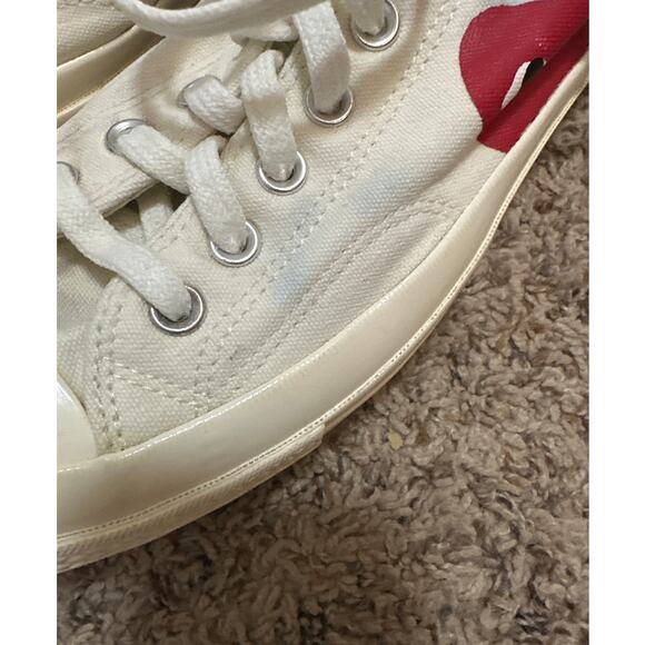 Converse x PLAY Comme des Garçons Chuck 70 **flawed** Size M10 W12 - Picture 4 of 11